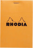 Rhodia Classic Orange Notepad, 3.3 x 4.75, Grid, FBA_12200C