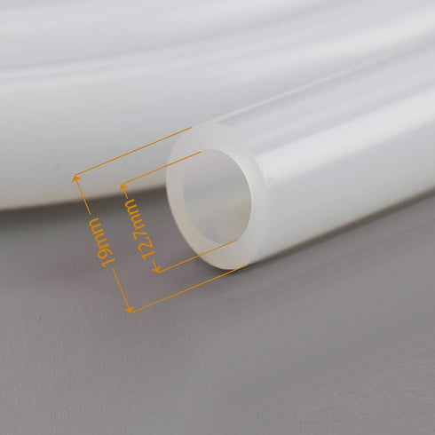 1/2 inch 3/4 inch 1/8 inch 10 Home Brewing and Winemaking Silicone Tubing, ID x OD, Wall - ft, High Temp Food Grade