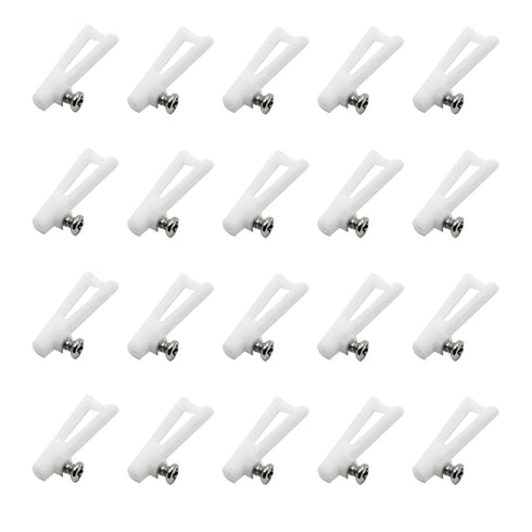 URIMPAVIDO 20PCS 21mm Clevis White Plastic Clevis for RC Airplane Plane Helicopter DIY