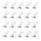 URIMPAVIDO 20PCS 21mm Clevis White Plastic Clevis for RC Airplane Plane Helicopter DIY