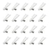 URIMPAVIDO 20PCS 21mm Clevis White Plastic Clevis for RC Airplane Plane Helicopter DIY