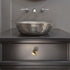 SANCHAKOU 2Pcs 25 19 27mm Furniture Knobs Wardrobe Door Round Single Hole Gold Bedside Table Full Copper Cabinet Handle