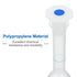 PATIKIL 10ml Graduated Volumetric Flask, Translucent Polypropylene Measuring Flask with Plug Cap, Tolerance 0.3ml for