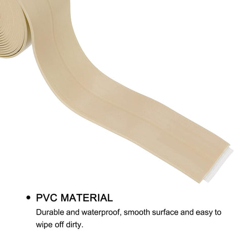 uxcell Waterproof Seal Caulk Strip Tape, 0.87"W x 10.5'L Self Adhesive PVC for Kitchen Bathroom Beige