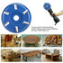 Yosoo123 Wood Cutting Disc, 6-Teeth Steel Milling Cutter for Woodworking Tool
