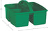 Teacher Created Resources Green Portable Plastic Storage Caddy 6-Pack for Classrooms, Kids Room, Office Organization