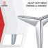 TCHOSUZ 7 Inch 17cm Set 4 4 / Metal Furniture Legs, of Heavy Duty Modern Diamond Triangle Table Desk Chair Sofa Legs