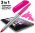 Stylus Ballpoint Pen with Highlighter Tips - 3-in-1 Stylus for Touchscreens, Pack of 10