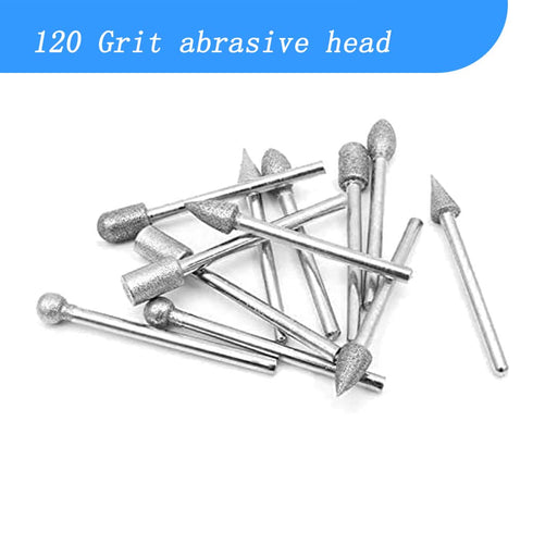 ?????? ???? 20 Pcs Diamond Burr Sets, 1/8 Inch Shank Stone Carving Sets for Dremel Rotary Tools (120#)