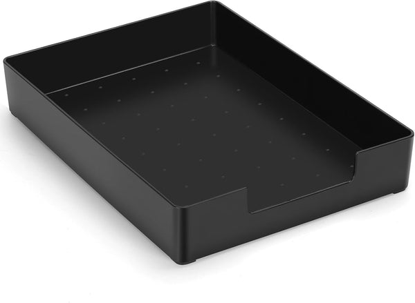 Stackable Letter Tray Paper Organizer, A4 Size Desk Organizer for Letter Paper, Plastic Holder for Office