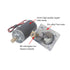 FTVOGUE 24V 10rpm Worm Gear Motor, Speed Reduce Electric Motor for DIY Robot Rotating Table