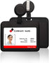 ID Badge Holder Case Horizontal with Reel Clip, Retractable Heavy Duty Credit Card Business Card Office Supplies