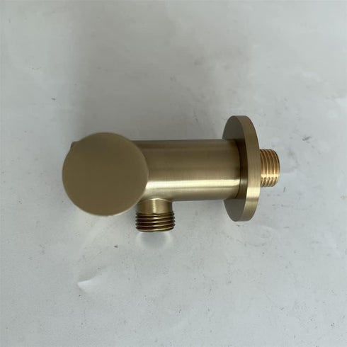 Weirun Elbow Hand Held Shower Head Holder with Hose Connector Shower Wand Holder Wall Mount Adjustable Handheld Shower