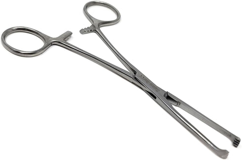 Premium Allis Tissue Forceps 6", 4x5 Teeth, Stainless Steel (Silver)