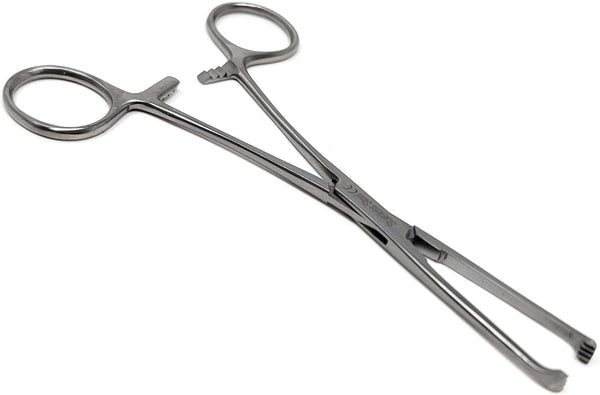 Premium Allis Tissue Forceps 6", 4x5 Teeth, Stainless Steel (Silver)