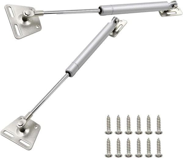 LLJJLXZCD 2-Piece Lift Bracket 150N/33Ibs, Air Strut, Cabinet Hinge, Toy Box Hinge