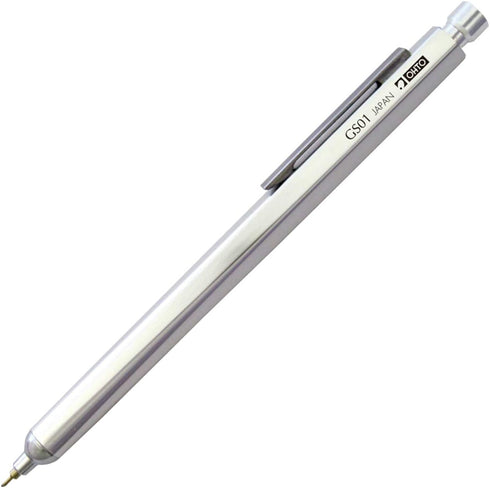 Auto GS01-S7-SV Oil-based Ballpoint Pen, GS01, Silver