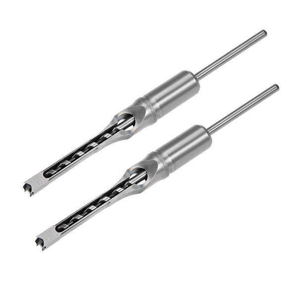 uxcell Square Hole Drill Bit, 5/16" High-Carbon Steel Hollow Chisel, 2 Pcs