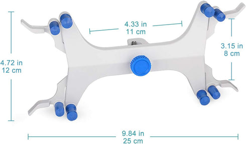 StonyLab Aluminum Double Burette Clamp, Adjustable Double Burette Clamp Buret Clamp Butterfly Style Spring Loaded Lab Accessory for Laboratory by stonylab