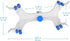 StonyLab Aluminum Double Burette Clamp, Adjustable Double Burette Clamp Buret Clamp Butterfly Style Spring Loaded Lab Accessory for Laboratory by stonylab