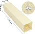 VICASKY Japanese Paper Floor Lamp Shade Replacement, Foldable Standing Lampshade Cover Paper Floor Light Cover