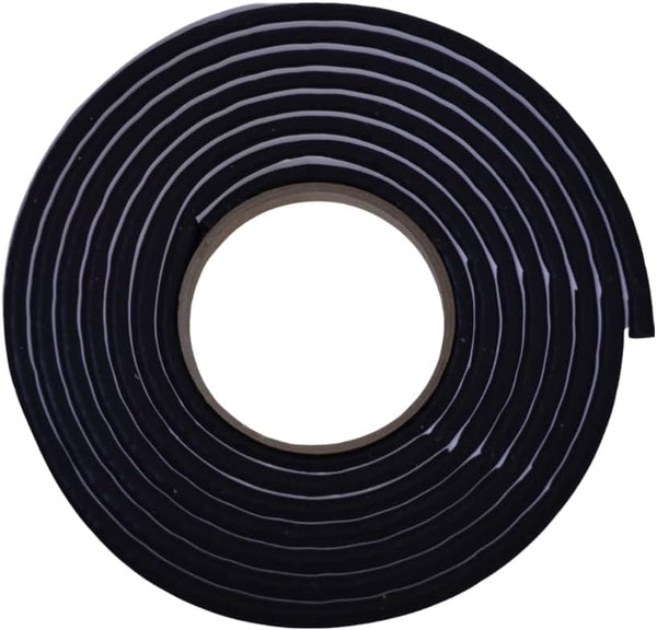 8mm x 10' Foam Core Round Butyl Tape Roll, Auto Glass Adhesive Soft Seal