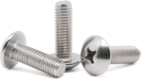 1/4-20 x 1-1/2" Truss Head Machine Screws, Full Thread, 304 Stainless Steel, 25 PCS