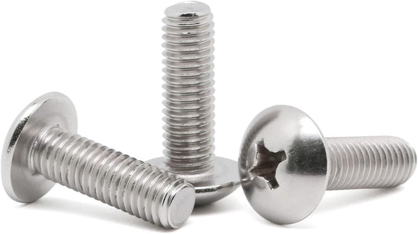 1/4-20 x 1-1/2" Truss Head Machine Screws, Full Thread, 304 Stainless Steel, 25 PCS
