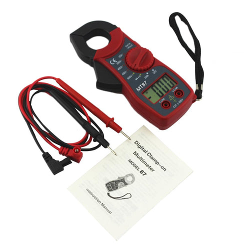 Digital Clamp Meter, DC Amp Meter Amp Clamp Voltage Meter Amps Meter Equipment Digital Test Tool Multitester Amplifier Measuring Resistance Use The Table Clamp Meter Red DC Amp Meter