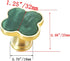 6 Pcs Clover Cabinets Knobs Dressering Pulls Cupboard Knobs Jewelry Box Pulls Drawer Wardrobe Wine Cabinet Handle Furniture Single Hole Door Handles(Green) by CPELLESSE