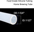 1-1/2" 1-3/4" (10Ft) Eoiips ID x OD Silicone Tubing, Food Grade High Temp Tube Hose for Home Brewing, Beer Line