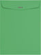 LUXPaper 9 x 12 Open End Envelopes - Clasp - Holiday Green - 80lb. Text - 50 Qty