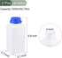 YOKIVE 2 Pcs Lab Chemical Bottle, Plastic Containers with Wide Mouth | Reagent Sample Sealing, Great for Laboratory, Store, Factory (Translucent, 1500-ML) by YOKIVE