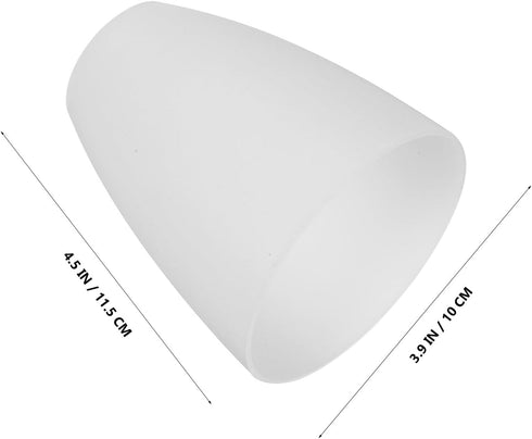 40Mm Garneck Plastic Lamp Shade Replacement Center Hole White Desk Lamp Cover Decorative Lampshade for Nightstand
