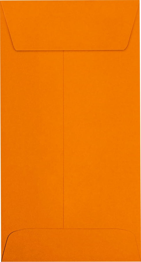 LUXPaper #7 Coin Envelopes | Peel & Press | 3 1/2" x 6 1/2" | Mandarin Orange | 80lb. Text | 50 Qty by Envelopes.com