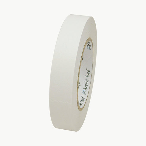 ProTapes Artist Tape Flatback Printable Paper Board or Console Tape, 60 yds Length x 1" Width, White