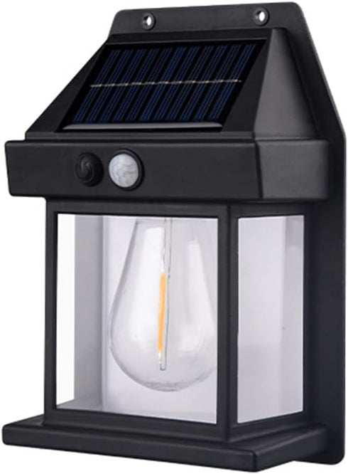Surakey Solar Wall Lanterns Outdoor, Wireless Dusk to Dawn Lantern Motion Sensor