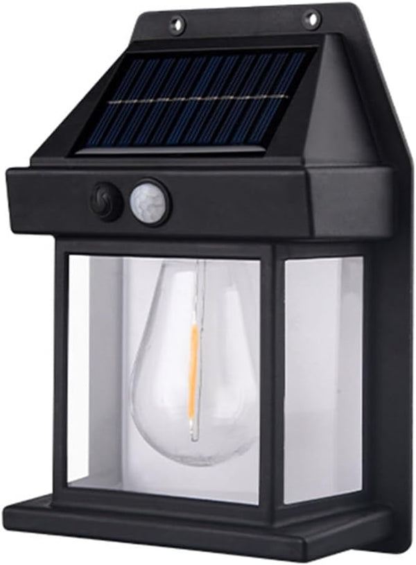 Surakey Solar Wall Lanterns Outdoor, Wireless Dusk to Dawn Lantern Motion Sensor
