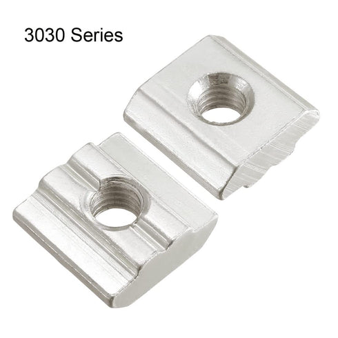 uxcell Slide in T-Nut, M6 Threaded for 3030 Series Aluminum Extrusions, Pack of 20