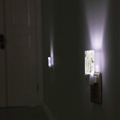Chrobak LED Night Light,Natural Grass Landscape Wild Duck LED Night Light Plug into Wall with Dusk to Dawn Light Sensor
