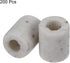 200pcs 0.04x0.12x0.2" MECCANIXITY Ceramic Tube Insulated Electronic Wire Bundle Protection Heat Insulation Tube