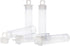 The Beadsmith Clear Plastic Tubes - 2.5-Inch Round Tubes, 9/16 Inches Diameter, Hanging Caps, Bag of 100