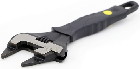 Extra Slim Jaw 6-Inch Adjustable Wrench, Large 1.34-Inch Jaw Opening for Tight Spaces