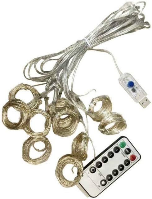 Generic 100 8 LED Colorful Curtain Light for Party/Wedding/Festival/Christmas,Window Blinking String Light