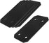 4 Pcs Flat Strong Strap Mending Plate, Black, 9-3/4" x 5" for Furniture Repair