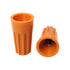 10pcs Wire Electrical Screw Springs Caps Wire Twist Terminals Spring Cover Connection P4, Orange