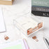 NatSumeBasics Rose Gold Sticky Note Holder Clear Post Note Holder Acrylic Memo Pad Holder for Office Essentials