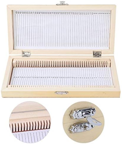 Biology Glass Prepared Microscope Slides with Wooden Storage Box Case