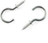 E-outstanding Cup Hook 50PCS, 1-1/4 Inch Self-Tapping Screw-in Ceiling Hanger, Round Open End Eye Bolt Hooks