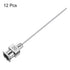 12pcs 20Gauge Stainless Steel Dispensing Needles, 1 1/2" Blunt Tips Luer Lock for Thick Liquids, Ink, Glue, Lab Use